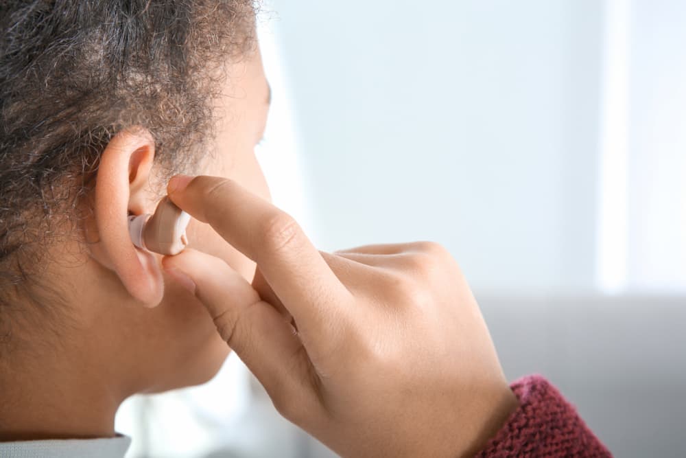 pediatric hearing aid from Memorial Hearing in Houston, TX